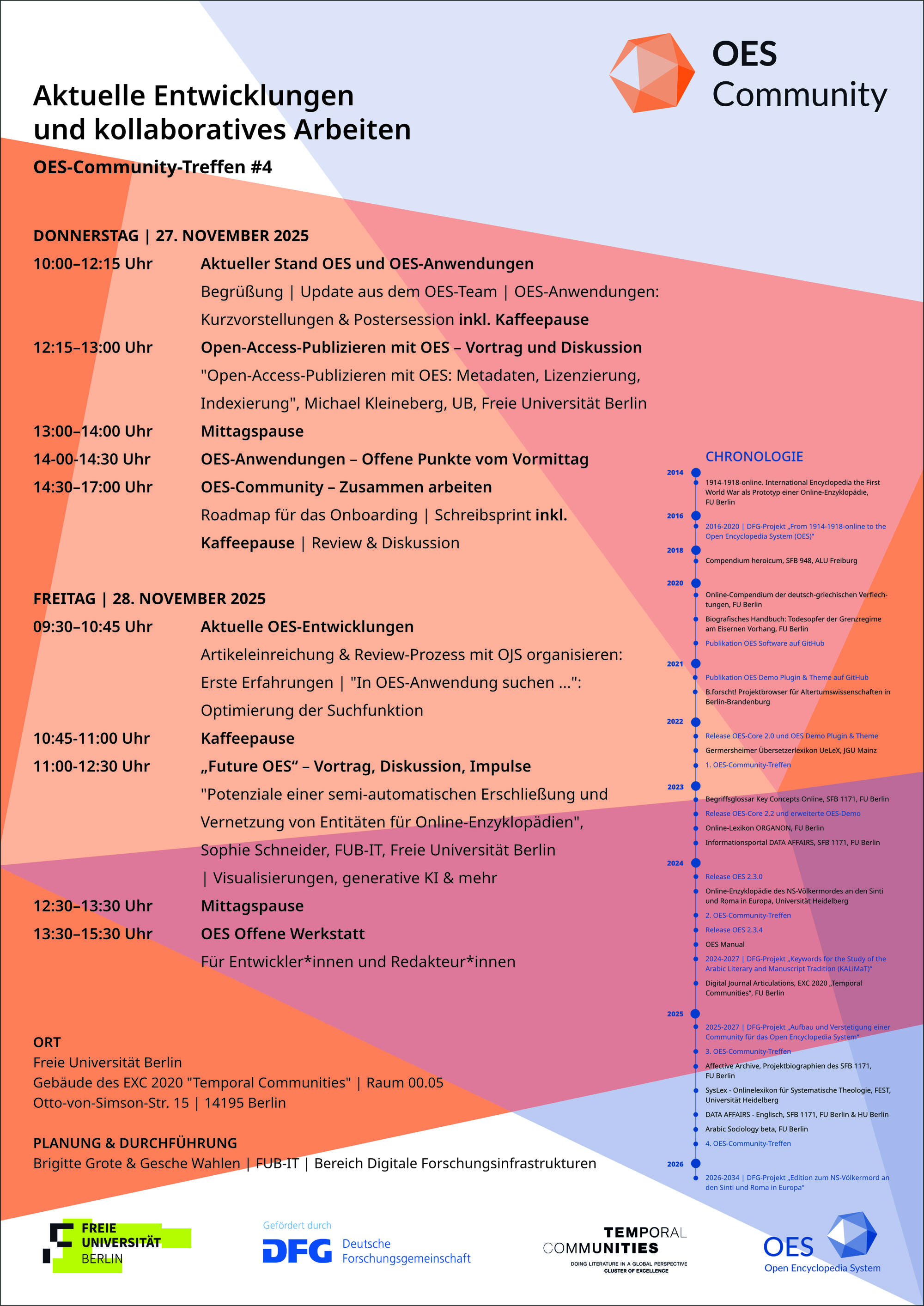 Agenda OES-Community-Treffen 4 - Veranstaltungsposter