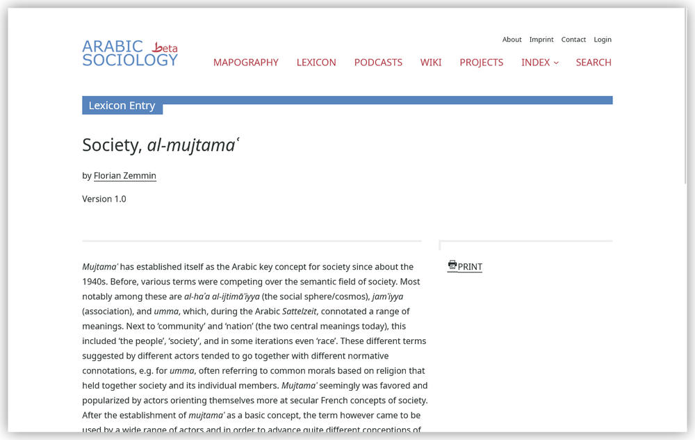 Artikel (Society, al-mujtama) - Stand: 28.08.2026