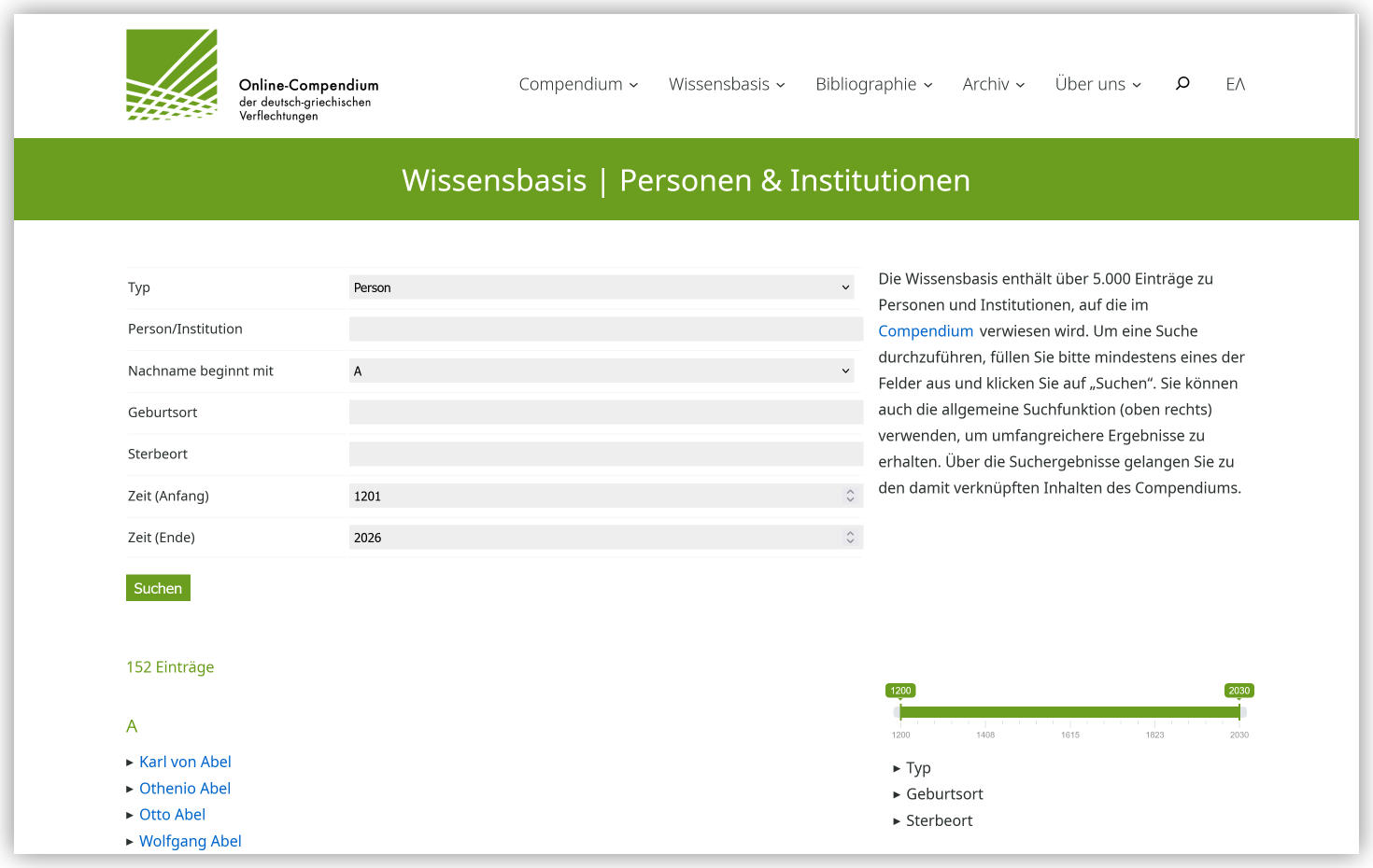 Wissensbasis | Personen & Institutionen mit aktivem Suchfilter (Nachname beginnt mit: A) - Stand: 18.09.2026